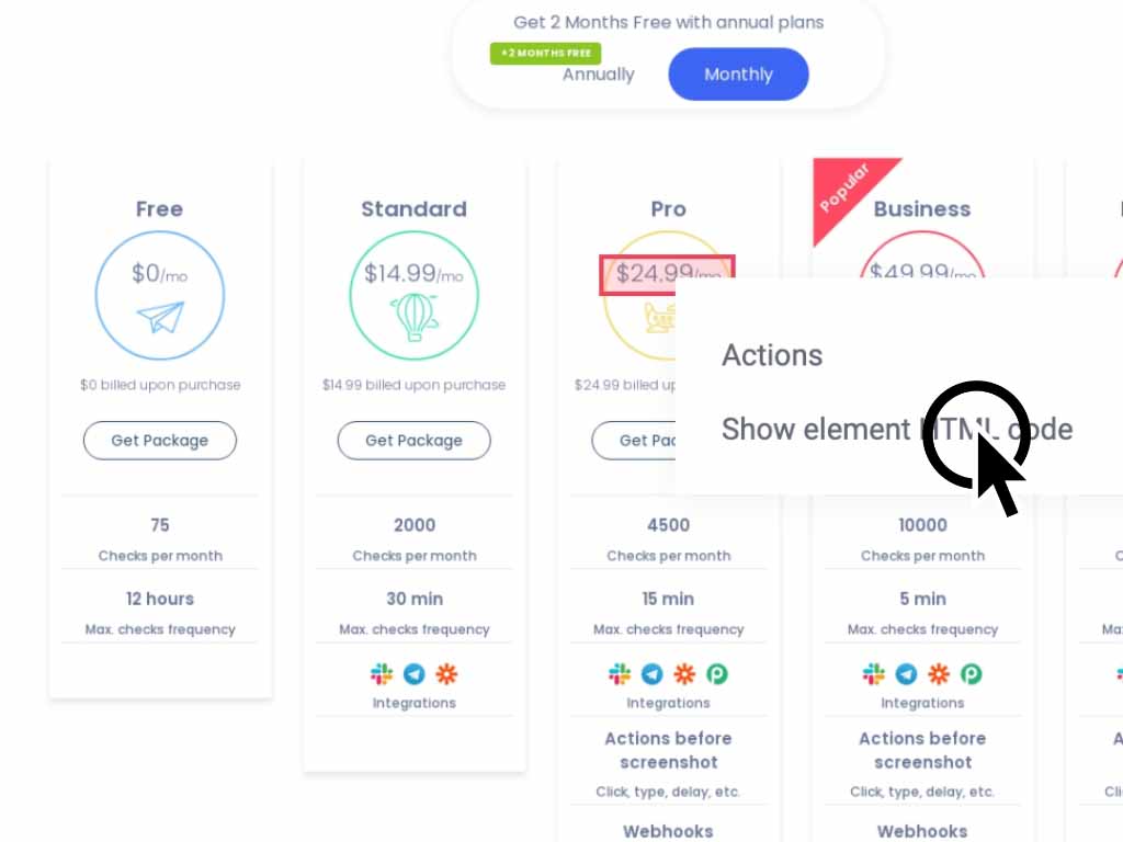 Perform actions on a page like as if you were using a web browser